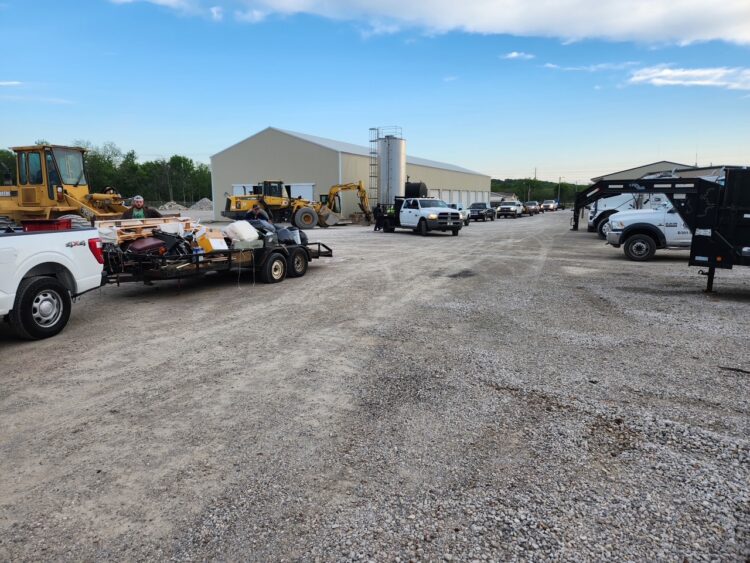 Wagoner Co. District 1 vehicles and staff prepare for annual free dump day